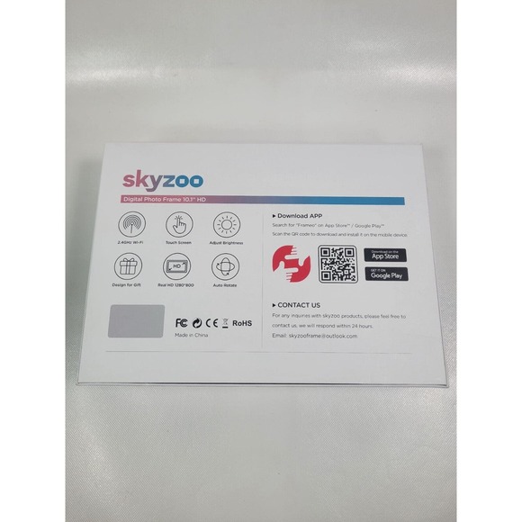 SKYZOO WiFi 10.1'' Touchscreen Digital Picture Frame with 1280 Resolution - Picture 6 of 10